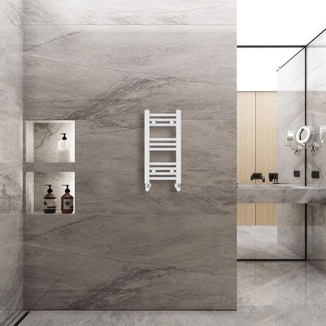 WarmeHaus Bathroom Ladder Radiator Straight White 600x300mm