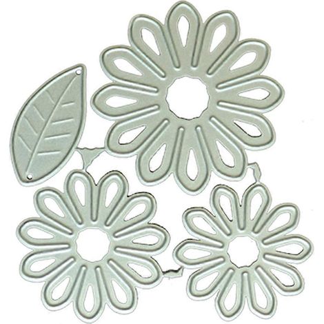 Blumen-Stanzschablone für DIY-Scrapbooking-Album, Papierkartenvorlage