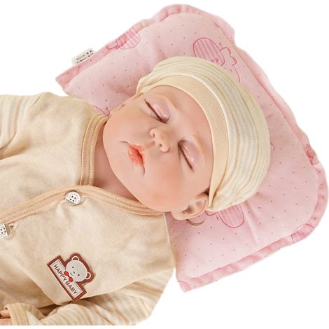 1 oreiller pour enfant, respirant, 27 × 18 cm, correcteur de tête plate, adapté aux nouveau-nés et nourrissons de 1 à 3 ans (1/5)