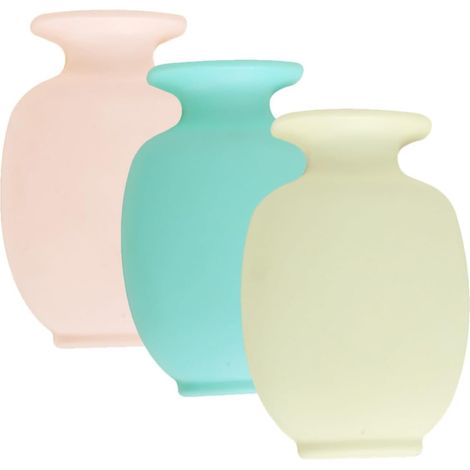 Ensemble de 3 vases muraux en plastique LALAFINA avec fonction suspension et rangement pour fleurs (1/5)