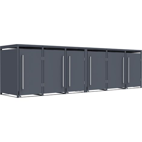 Westmann Pedura 6  Box à poubelles en métal avec pédale  6x240