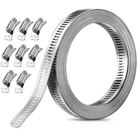 Colliers de serrage, colliers de serrage en acier inoxidable 304 Colliers de serrage réglables Colliers de serrage en acier inoxidable C (1/5)
