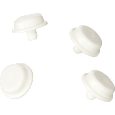 Pare-chocs pour sièges WC, multicolore, hauteur 0,7 mm, diamètre 21 mm, lot de 4 pièces (1/5)