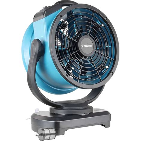 Ventilatore nebulizzatore, flusso d'aria elevato, design portatile, blu (1/2)