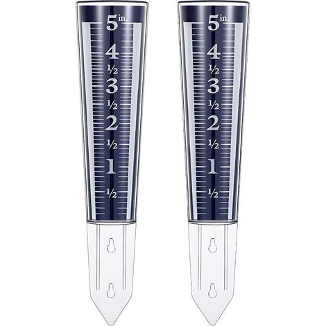 Jauge de Pluie Transparente de 5 Pouces - Pluviomètre de Précision pour Jardin et Pelouse, Mesure des Précipitations (1/4)