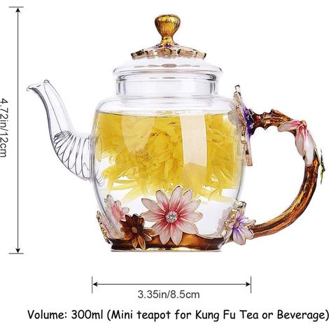 Théière JeiibrZui Teekanne Dragon Phénix Chinois - 340 ml - 1 Pièce - Théière Gongfu en argile Zisha pour thé en vrac (1/5)