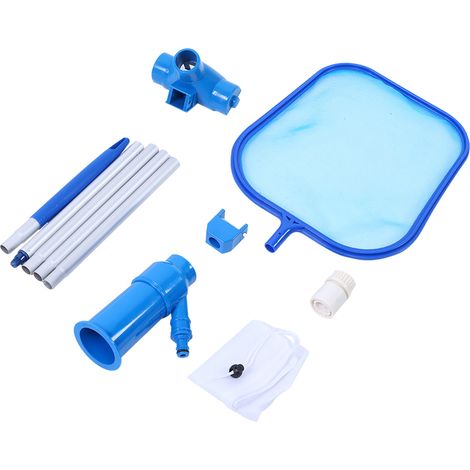 Épuisette plate pour piscines, bassins, spas, kit d'entretien et de nettoyage (1/5)
