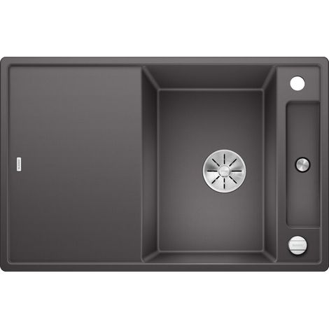 BLANCO Einbauspüle AXIA III 45 S Silgranit mit Holzschneidbrett, InFino, felsgrau (1/5)