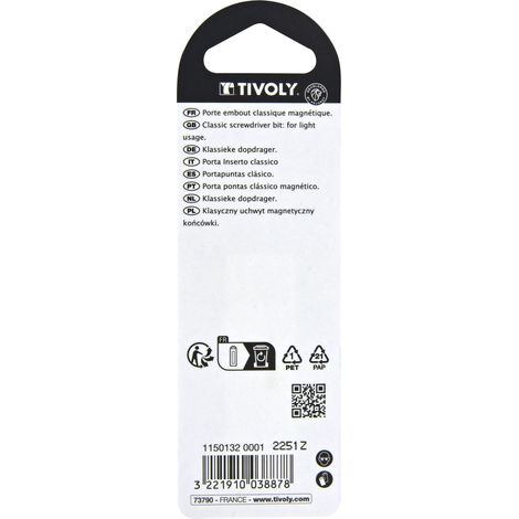 Tivoly • Portainserti magnetico • L160mm • Attacco esagonale Ø6,35mm