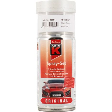 Peinture bicouche constructeur PEUGEOT Blanc nacre KWE N9 Auto-K 150ml (nécessite un vernis) (1/4)