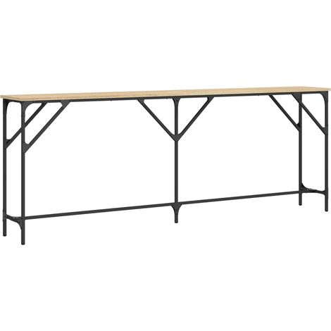 Maison Exclusive - Tavolo Consolle Rovere Sonoma 200x29x75 cm in Legno Multistrato (1/5)