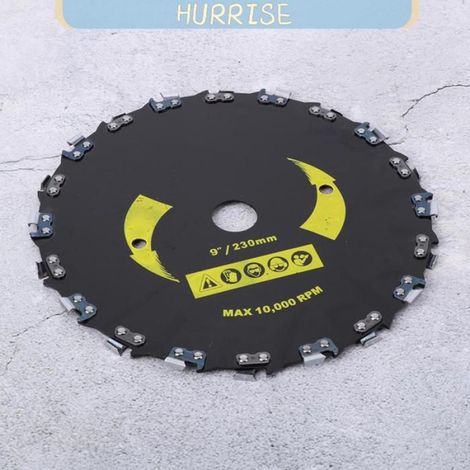 Lame De Scie Circulaire - Acier Haut Carbone - 230 Mm - Trou 25 Mm - Pour Débroussailleuse Moto - 1 Pièce (1/5)