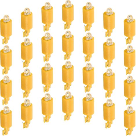 100 Pièces Ampoule LED Jaune pour Consoles de Jeux et Machines à Fruits, Faible Consommation D'énergie, Matériau Métal et Plastique, Réduit L'entretien (1/5)
