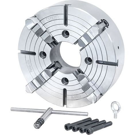 Mandrino per tornio FERVI P444A/400 a 4 griffe indipendenti - Ø 400 mm - ghisa (1/3)