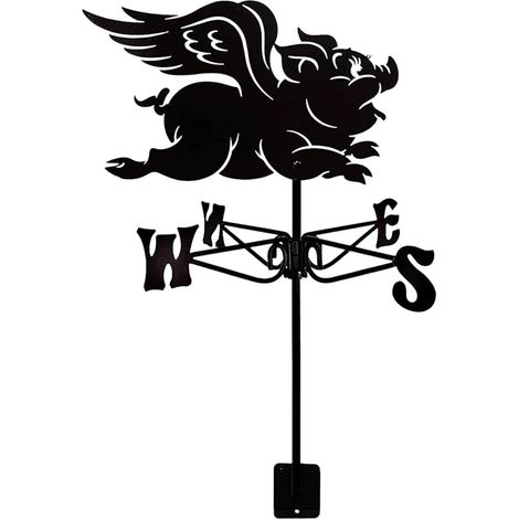 Girouette en métal en forme de coq en fer pour toit de jardin, décoration extérieure (1/5)