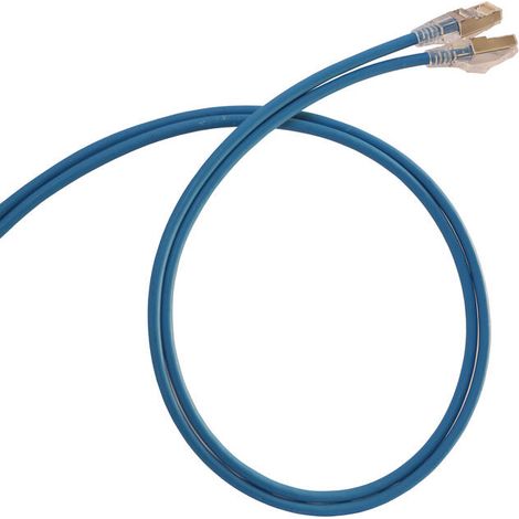 Cordon de brassage et utilisateurs RJ45 LCS³ catégorie 6 3m Bleu LEGRAND 051543 (1/2)