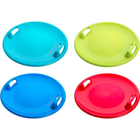 Disco Slittino da Neve 60x60x7 cm 1 Posto Snow Disk Sunny Vari Colori