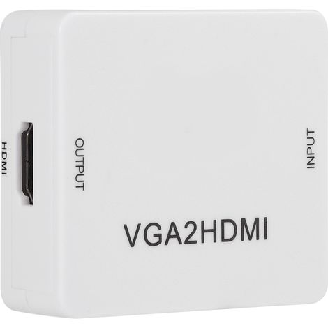 Adaptateur VGA HDMI 1080P, Convertisseur Vidéo pour PC, Ordinateur Portable vers Moniteur, TV HD (1/5)