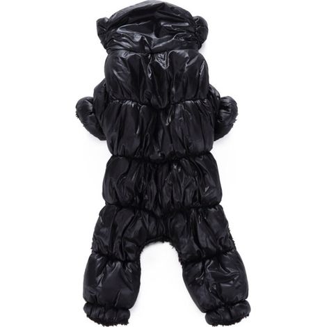 Black dog clothes, warm autumn and winter clothes for four-legged pets (1/5)
