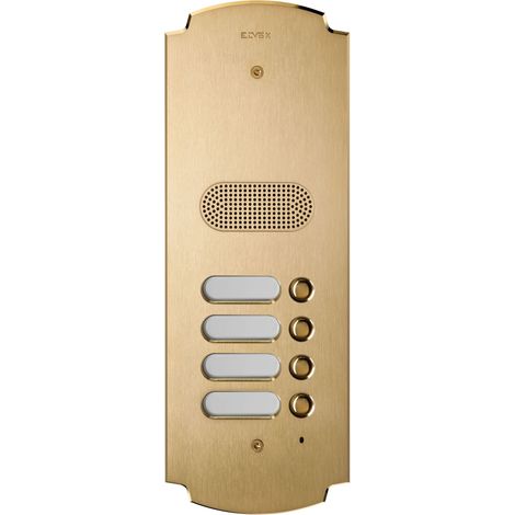 VIMAR - 41604 Placca Patavium 2F+ audio 4 puls. ottone