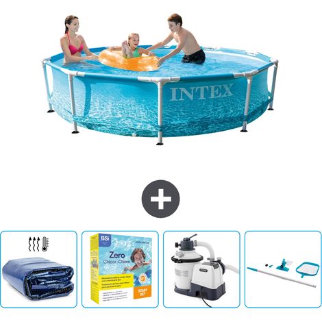 Intex Piscina con estructura Redonda - 305x76 cm - 7-piezas  SCB72 (1/5)