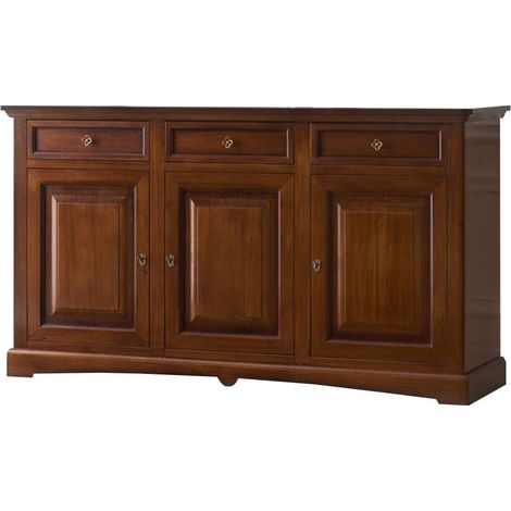 Credenza 3 Ante a Goccia in legno Noce (1/2)