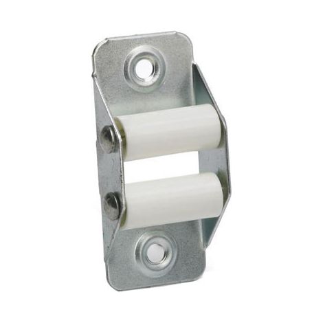 Guiacinta persiana metal 2 poleas plastico blanco b-5/0 70050048 (1/2)