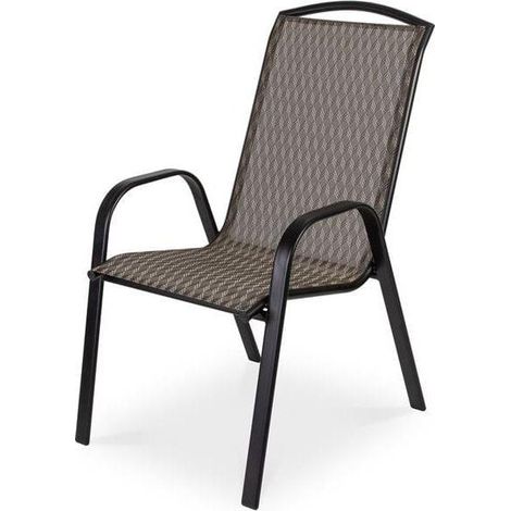 Fieldmann FDZN 5111 silla de jardín beige y negro cómoda