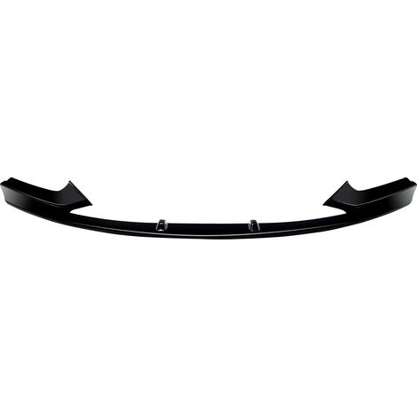 Spoiler delantero, diseño personalizado, construcción de ABS resistente, negro brillante. (1/2)