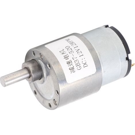 Moteur CC 12V 12TR/MIN Réducteur Arbre Autobloquant Motoréducteur pour Ouverture Porte Fenêtre (1/5)