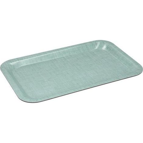 1 plateau rectangulaire vintage, vert rétro, résine thermodurcie, 28 × 18 cm, pour service café/apéf/décoration intérieure