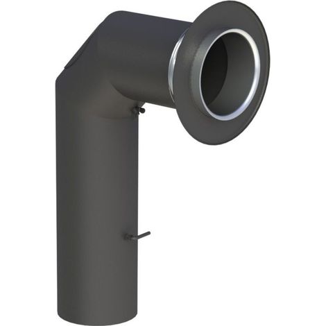 Tuyau coudé pour tuyau de poêle Ø 180 mm