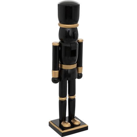 Déco de Noël Figurine Casse-Noisette Noir et Doré H 38 cm - Feeric Christmas (1/2)