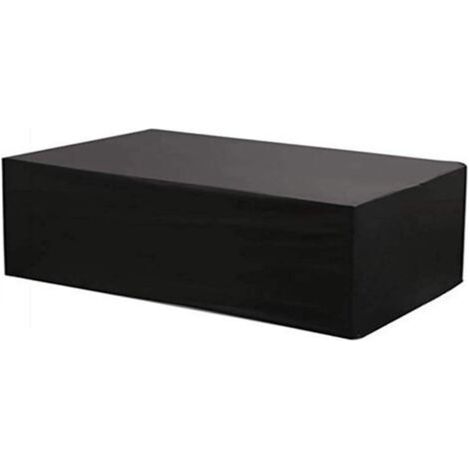 Toruiwa. Funda para sofá esquinero en forma de V/L, muebles de jardín, cubierta impermeable para muebles de exterior, lona de protección para salón, anti-UV, viento, lluvia y polvo (215x215x87cm, negr (1/5)