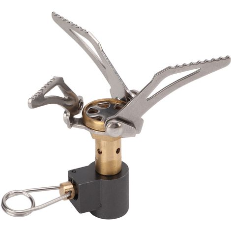 Réchaud de camping portable 3000W en alliage de titane ajustable mini pour randonnée extérieur (1/5)