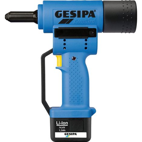 Gesipa Remachadora Accubird a Batería 14,4V  10.000N  1 Batería + Maletín 1 batería + maletín