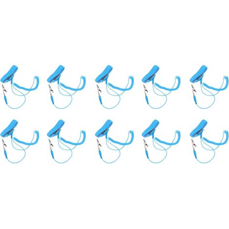 10 pièces dragonne antistatique en PU, bracelet électrostatique réglable élastique fournitures ESD (1/5)