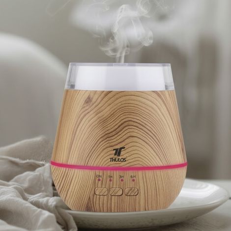Umidificatore per aromaterapia da 120 ml Diffusore di oli essenziali con luce LED 11,7 x 16 cm Timer fino a 6 ore (1/5)