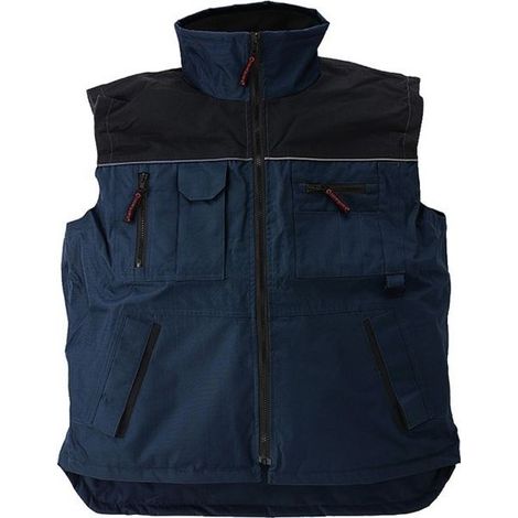 Gilet ripstop bleu marine 100% polyester end pvc taille xxxl - COVERGUARD