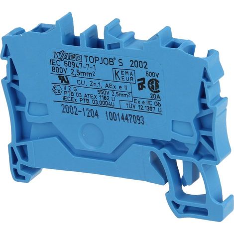 Borne de passage pour 2 conducteurs 2,5 mm² TOPJOB®S-Serie 2002