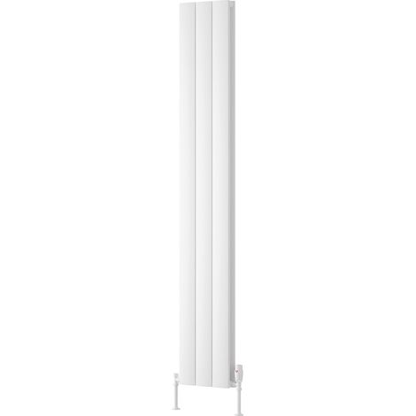 Reina Loco Double Vertical Aluminium Radiator 1800mm H x 280mm W - White