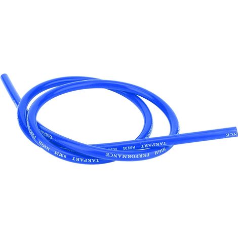 Câble d'allumage silicone 8mm bleu pour voiture - Pièce de rechange auto accessoire (1/3)