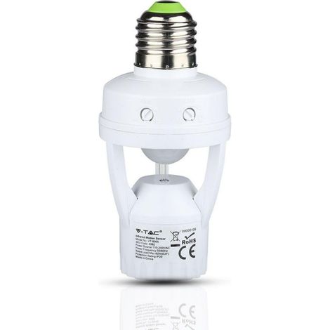 Détecteur pour Ampoule E27 VT-8005, Plastique,et Autre materiaux, Transparent, Profondeur : 117 mm (1/5)