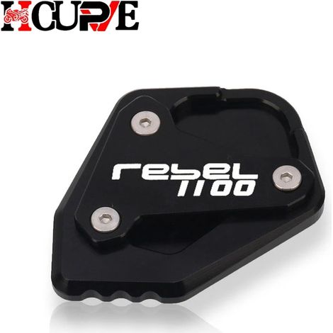 (Noir) Béquille latérale de moto CNC, extension de support, plaque de renfort compatible avec HONDA REBEL CMX1100 CM1100 CMX 1100 2020-2022 maxpower (1/3)