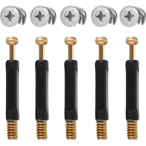50PCS Connecteur Pour Meubles Pièces de Raccordement de Meubles et Roue Excentrique Alliage de Zinc Ferrure d'Assemblage 16mm (1/3)