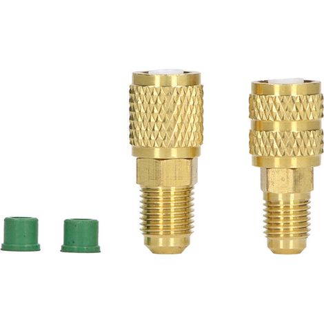 Double Adaptateur Réfrigérant Universel - R22 (M1/4SAE) et R410A (M5/16SAE) - Connexion Sécurisée