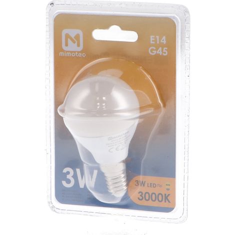 IluminaShop - Bombilla LED E14 G45 3W IP20 Blanco Neutro 4000K (1/3)