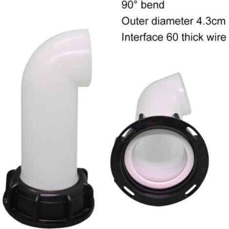 Sortie de vidange avec écrou, robinet de réservoir d'eau, rallonge pour réservoir IBC 1000 l, rallonge pour eau de pluie, embout de tuyau d'arrosage, adaptateur universel pour robinet de réservoir IBC (1/3)
