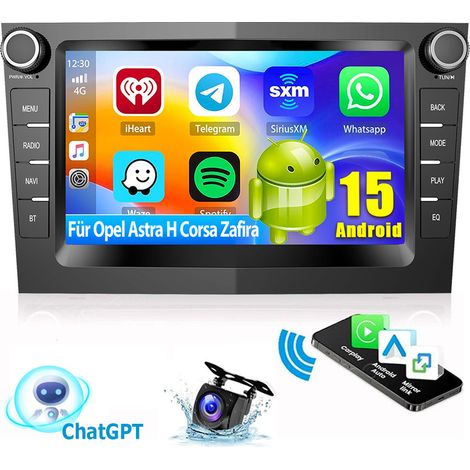 Autoradio Android 15 Carplay GPS Chatgpt pour Opel Corsa 2006-2014 - 2+64G CAM (1/5)