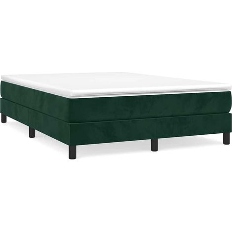 Maison Exclusive - Boxspringbettgestell Dunkelgrün 140x200 cm Sam (1/5)